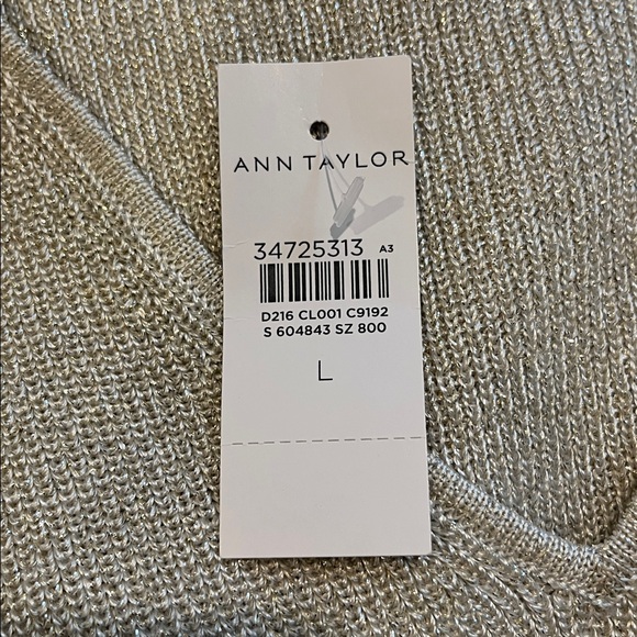 Ann Taylor Cream Maxi Dress V Neck - Picture 8 of 10